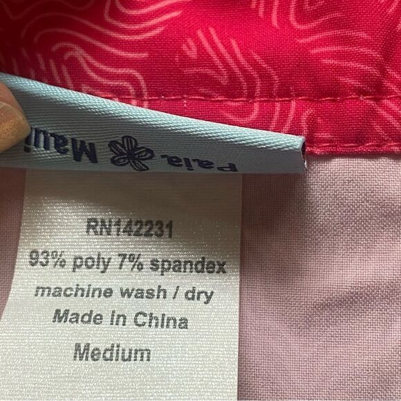 Rip Skirt Hawaii Pink Floral Hibiscus Design Wrap Skirt Size Medium - Picture 4 of 11